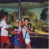Katy, Felicia, Nora at FTWZoo in Penguin section, 1998